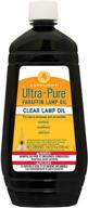 🔥 lamplight ultra-pure lamp oil: clear and convenient 32-ounce bottle logo