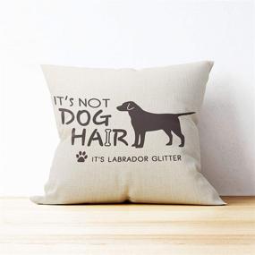 img 2 attached to Декоративная подушка Labrador Glitter Pillow