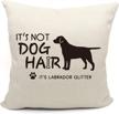labrador glitter pillow decorative cushion logo