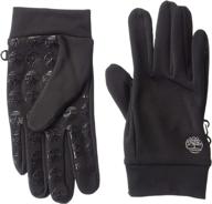 🧤 timberland black shell glove for men logo