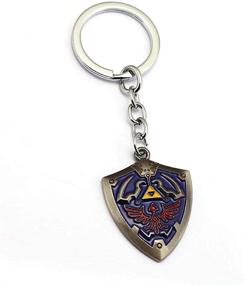 img 1 attached to 🗡️ Authentic Zelda Keychain: Hylian Shield – The Perfect Accessory for Fans