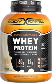 img 4 attached to 🏋️ Powerfully Delightful: Body Fortress Super Advanced Vanilla Whey Protein Powder - Gluten Free, 5 Lb!