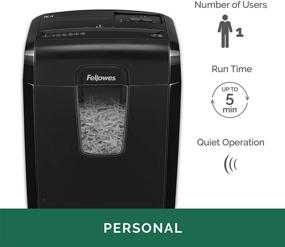 img 3 attached to Fellowes 9C4 9-Sheet Cross-Cut 🔪 Deskside Paper Shredder with Advanced PowerShred Technology