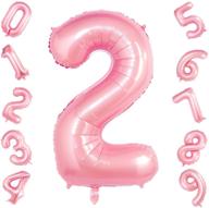 🎈 tiffany pink 2 balloons: 40 inch birthday foil balloon party decorations supplies helium mylar digital balloons (tiffany pink 2) logo