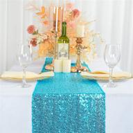 бирюза 14x108sparkle sequin runner table логотип