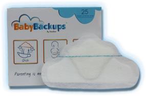 img 2 attached to 🩹 BABYBACKUPS Diaper Extender Pads - 50 Pack to Prevent Diaper Blowouts