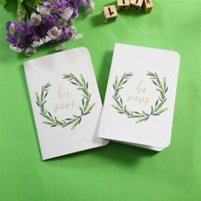 img 2 attached to AKITSUMA Wedding Vow Books - His and Her Set of 2, White - Crafted for Beautiful Wedding Vows - US-AKI-29