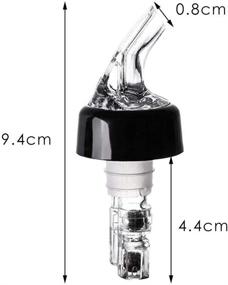 img 3 attached to 🍾 6-Piece Measured Bottle Pourer Set, 1oz/30ml Automatic Liquor Pourers, Quick Shot Spirit Measure Pourer for Wine, Cocktail, Gin, and More - Bottle Jigger Included