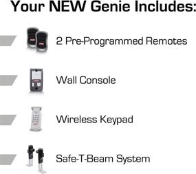 img 2 attached to 🚪 Genie ChainDrive 550 Garage Door Opener - Robust Chain Drive System - Comes with 2, 3-Button Remotes, Wall Console, Wireless Keypad, Safe T-Beams - Model 2035-TKV, Black