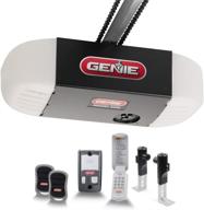 🚪 genie chaindrive 550 garage door opener - robust chain drive system - comes with 2, 3-button remotes, wall console, wireless keypad, safe t-beams - model 2035-tkv, black logo