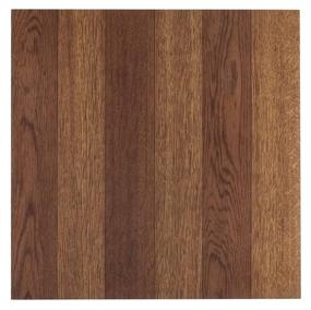 img 3 attached to Achim Home Furnishings FTVWD22320 Nexus Vinyl 🔖 Tile, 12-Inch, Wood Medium Oak Plank-Look, Pack of 20