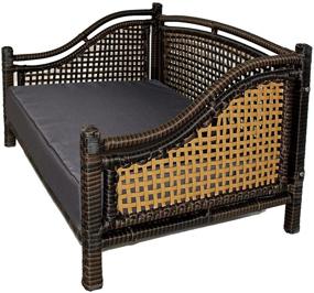 img 2 attached to 🐶 Maharaja Rattan Pet Day Bed: The Perfect Indoor/Outdoor Haven for Your Furry Friend