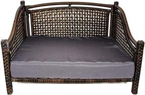 img 4 attached to 🐶 Maharaja Rattan Pet Day Bed: The Perfect Indoor/Outdoor Haven for Your Furry Friend