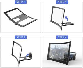 img 1 attached to Увеличительный устройство для смартфона Magnifier Amplifier, умный проектор