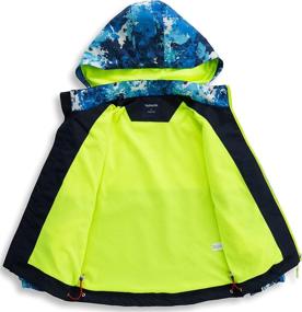 img 3 attached to BenBoy Waterproof Lightweight Windbreakers CFY7009 Green 8Y Boys' Clothing : Jackets & Coats