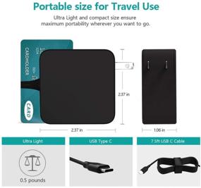 img 2 attached to 💡 Type-C AC Charger for Samsung Chromebook 4 XE310XBA XE350XBA - W16-030N1A Laptop Power Supply