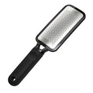 🦶 loyoma professional stainless steel foot file - pedicure metal tool for removing dead skin, callus, cracked heels, and hard skin - black logo