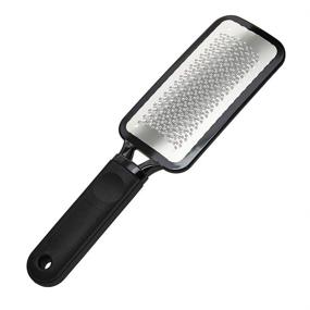 img 4 attached to 🦶 LOYOMA Professional Stainless Steel Foot File - Pedicure Metal Tool for Removing Dead Skin, Callus, Cracked Heels, and Hard Skin - Black
