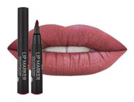 💄 golden rose lip marker lip stain - ultra long lasting burgundy shade with aloe vera & vitamin e logo