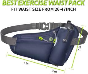 img 3 attached to Hiking Fanny Pack with Water Bottle Holder - Stay Hydrated on the Go!