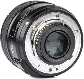 img 2 attached to 📷 YONGNUO YN EF 50mm f/1.8 AF Lens YN50 with Aperture Auto Focus for Nikon Camera, Comparable to AF-S 50mm 1.8G, includes EACHSHOT Cleaning Cloth