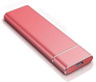 💻 ultra slim external hard drive - portable 1tb 2tb hdd for mac, pc, and laptop (2tb, red) logo