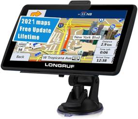 img 4 attached to 🌐 Enhanced 7-Inch HD Touch Screen GPS Navigation System: Voice Traffic Alerts, Speed Limit Reminders, 8GB Storage, Lifetime Free Map Updates