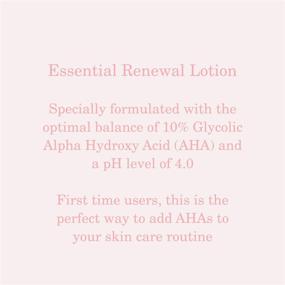 img 1 attached to Alpha Skin Care Essential Renewal Lotion: Powerful Anti-Aging Formula with 10% Glycolic Alpha Hydroxy Acid (AHA) for Reducing Lines & Wrinkles - Ideal for Normal to Dry Skin, 4 Oz