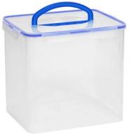 40-cup rectangular airtight food storage container by snapware logo