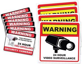 img 4 attached to 🎥 Video Surveillance Camera Decal Label