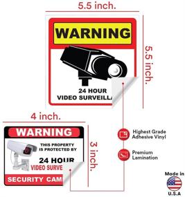 img 2 attached to 🎥 Video Surveillance Camera Decal Label