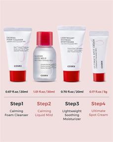 img 2 attached to 🎁 COSRX 4 Step Mild Acne Treatment Gift Set - TSA Approved Travel Size for Acne Prone Skin: Trial Cleanser, Gentle Toner, Spot Cream, Moisturizer