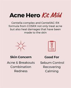 img 1 attached to 🎁 COSRX 4 Step Mild Acne Treatment Gift Set - TSA Approved Travel Size for Acne Prone Skin: Trial Cleanser, Gentle Toner, Spot Cream, Moisturizer