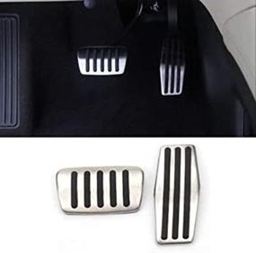 img 3 attached to 🚗 Gas Brake Pedal Cover for Buick Envision/Lacrosse/Regal Chevrolet Cruze/Malibu/Equinox (Automatic Transmission) by WANWU - Improved SEO