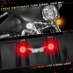 img 1 attached to QUASCO Led Turn Signal Inserts 1157 Front Rear Blinkers With Clear Lens For 2 Inch Bullet Housing Compatible With Harley Softail Sportster Cruiser Street Glide Special Road King Fatboy