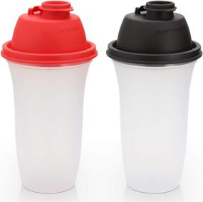 img 4 attached to 🍶 Signoraware Shaker Bottles - 17-Oz Plastic Bottles for Protein Shakes, Smoothies & More - 2 Pack