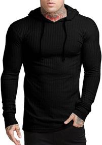 img 4 attached to Babioboa Pullover Drawstring Lightweight Sweatshirt Men's Clothing in Active