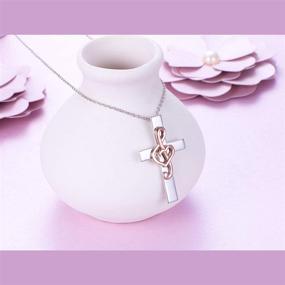 img 2 attached to 🎵 Sterling Silver Musical Pendant Necklace: Stylish Girls' Jewelry and Stunning Necklaces & Pendants