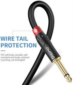 img 3 attached to 🔌 DISINO 1/4 inch TS to 1/8 inch TRS Cable - 1/4 Inch TS Mono to 1/8 Inch (3.5mm) TRS Stereo Interconnect Adapter Cable - Mono to Stereo Patch Cord, 3.3 Feet / 1 Meter