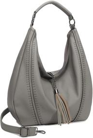 img 3 attached to Women's Handbags and Wallets: Stylish Shoulder Bags with Ample Capacity and Fashionable Embellishments