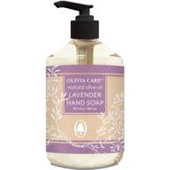 🧴 lavender & olive oil liquid hand soap by olivia care - all natural hand wash for kitchen & bathroom - 18.5 oz logo