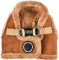 puppia brown terry harness - size s - enhanced seo логотип