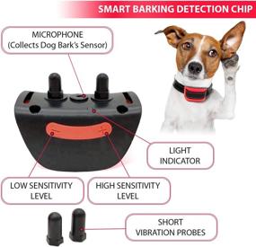 img 3 attached to 🐶 2020 Latest Dog Bark Collar - Gentle Anti Barking Training Collar - Vibration-based, No Shock Dog Collar - Stop Barking Collar for Small, Medium, Large Dogs - Premium No Barking Control Dog Collar - Effective Pet Trainer