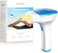 laser hair removal mlay ipl device - strong power 20 joules, permanent hair removal system for men and women on face, body, legs, bikini, armpits, back logo