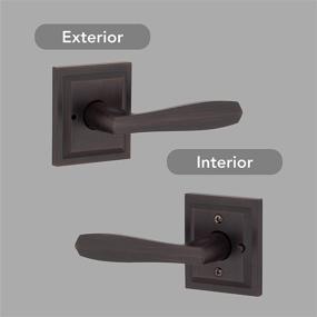 img 3 attached to 🔒 Baldwin 93530-012 Torrey Pines Privacy Lever for Bedroom or Bathroom Door Handle in Venetian Bronze, Prestige Series with a Sleek Modern Design - Ideal for Interior Doors