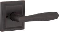 🔒 baldwin 93530-012 torrey pines privacy lever for bedroom or bathroom door handle in venetian bronze, prestige series with a sleek modern design - ideal for interior doors логотип