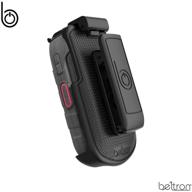 📲 beltron duraxv lte belt clip holster - heavy duty rotating case for kyocera duraxv lte e4610 (verizon) & duraxe e4710 (at&t) - secure fit, quick release latch & kickstand logo