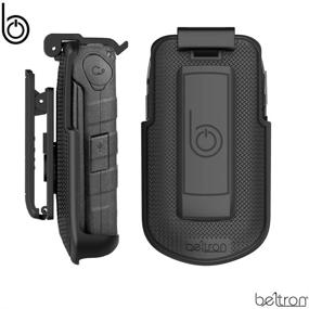 img 2 attached to 📲 BELTRON DuraXV LTE Belt Clip Holster - Heavy Duty Rotating Case for Kyocera DuraXV LTE E4610 (Verizon) & DuraXE E4710 (AT&T) - Secure Fit, Quick Release Latch & Kickstand