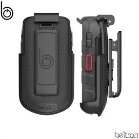 img 3 attached to 📲 BELTRON DuraXV LTE Belt Clip Holster - Heavy Duty Rotating Case for Kyocera DuraXV LTE E4610 (Verizon) & DuraXE E4710 (AT&T) - Secure Fit, Quick Release Latch & Kickstand