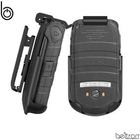 img 1 attached to 📲 BELTRON DuraXV LTE Belt Clip Holster - Heavy Duty Rotating Case for Kyocera DuraXV LTE E4610 (Verizon) & DuraXE E4710 (AT&T) - Secure Fit, Quick Release Latch & Kickstand